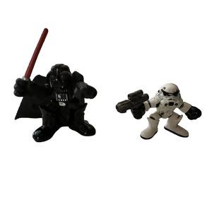 DARTH VADER And STORM TROOPER Star Wars Galactic Heroes Hasbro Playskool Figure